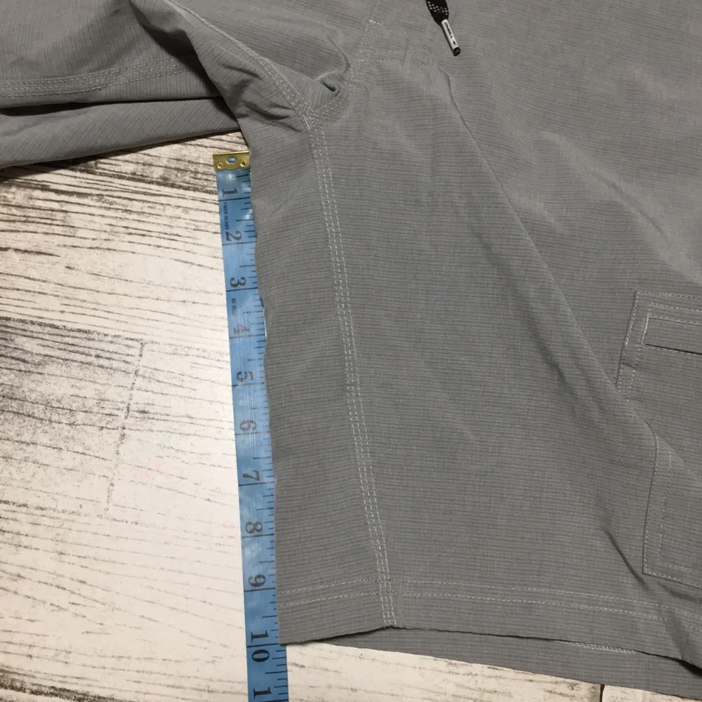 Oneill Crossover Cargo Shorts Men’s 30 Gray (Inseam 10) Drawstring Stretch
